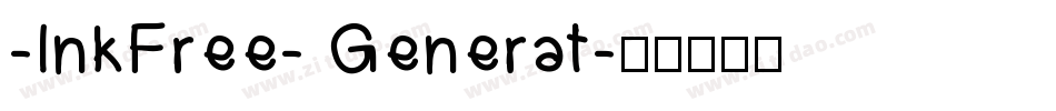 -InkFree- Generat字体转换